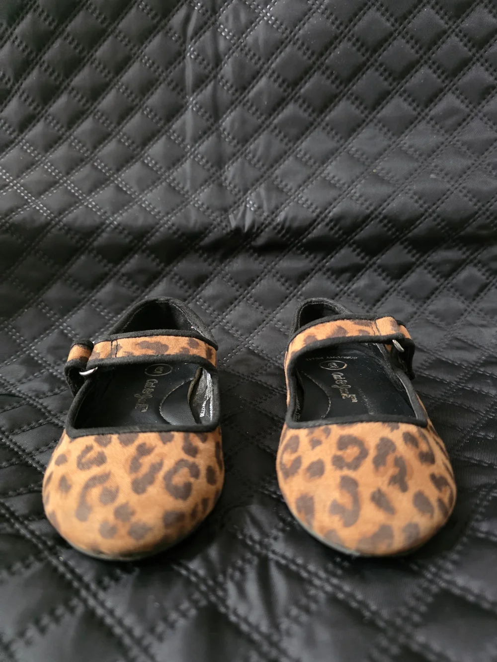 2x1 BOGO Cat & Jack Toddler Girl Leopard Print Mary Jane Flats Size 6